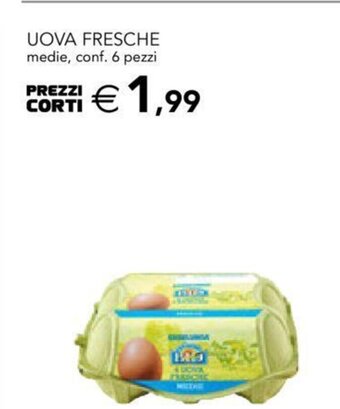 Esselunga Uova Fresche medie, conf. 6 pezzi offerta