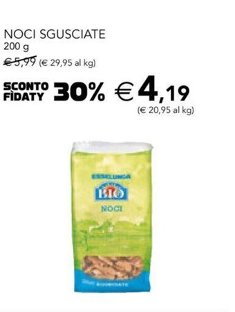 Esselunga Noci Sgusciate 200 g offerta