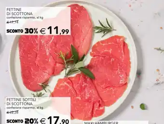 Esselunga Fettine Di Scottona confezione risparmio, al kg offerta