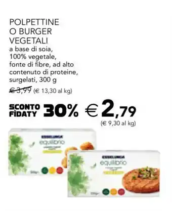Polpettine O Burger Vegetali 300 g