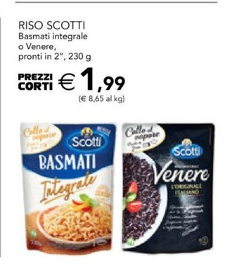 Esselunga Riso Scotti Basmati integrale o Venere 230 g offerta