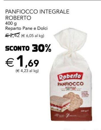 Esselunga Panfiocco Integrale Roberto 400 g Reparto Pane e Dolci offerta