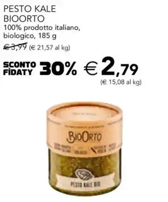 Esselunga Bioorto Pesto Kale 100% prodotto italiano,biologico 185 g offerta