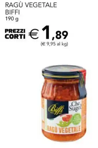 Esselunga Biffi Ragù Vegetale 190 g offerta