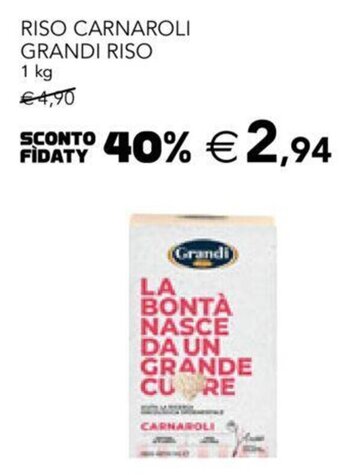 Esselunga Grandi Riso Carnaroli 1 kg offerta