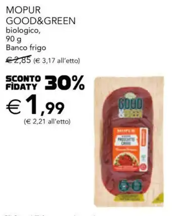 Esselunga Good&Clean Mopur biologico,Banco frigo 90 g offerta