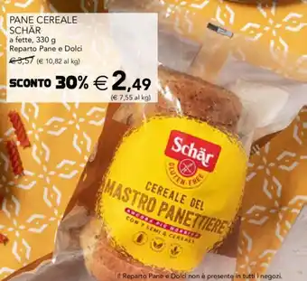 Esselunga Schär Pane Cereale a fette 330 g offerta