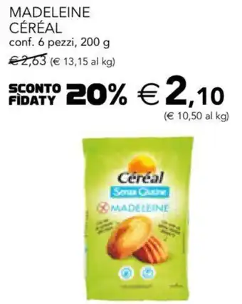 Céréal Madeleine conf. 6 pezzi 200 g