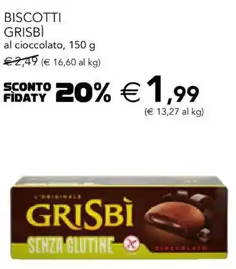 Esselunga Grisbì Biscotti al cioccolato 150 g offerta