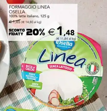 Esselunga Osella Formaggio Linea 100% latte italiano 125 g offerta