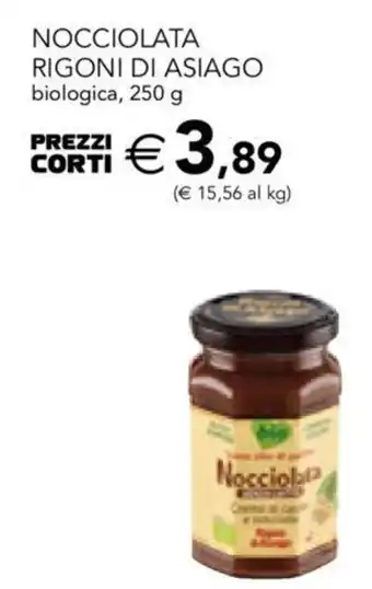 Esselunga Nocciolata Rigoni di Asiago biologica 250 g offerta