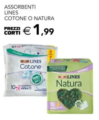 Esselunga Lines Assorbenti Cotone o Natura offerta