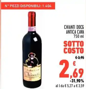 Conad Antica Cava Chianti DOCG 750 ml offerta