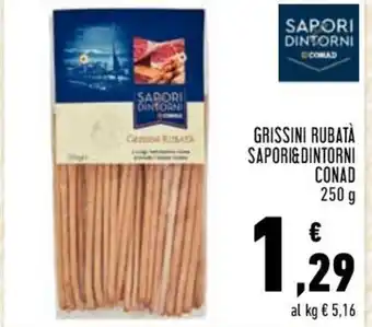 Conad Sapori & Dintorni Conad Grissini Rubatà 250 g offerta