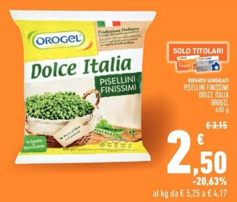 Conad Orogel Pisellini Finissimi Dolce Italia 600 g offerta