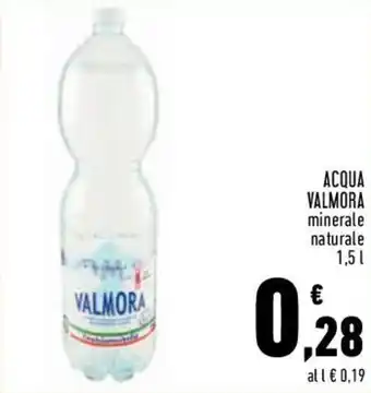 Conad Valmora Acqua minerale naturale 1,5 l offerta