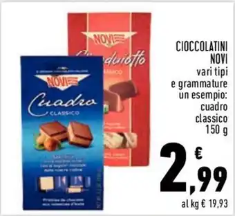 Conad Novi Cioccolatini vari tipi cuadro classico 150 g offerta