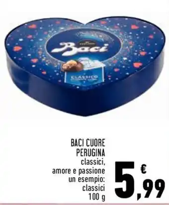 Conad Perugina Baci Cuore classici 100 g offerta