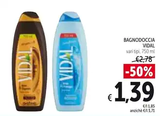 Spazio Conad Vidal Bagnodoccia 750ml offerta