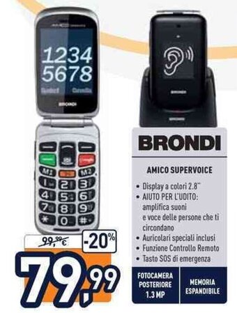 Unieuro Brondi Amico Supervoice offerta