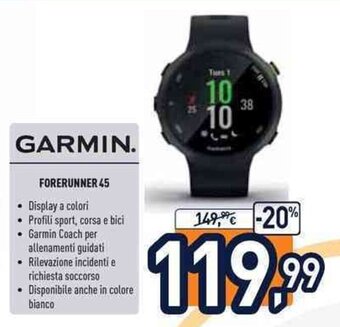 Unieuro Garmin Forerunner 45 offerta