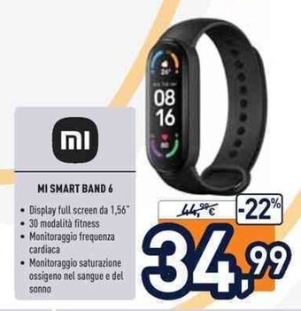 Unieuro Mi Smart Band 6 offerta