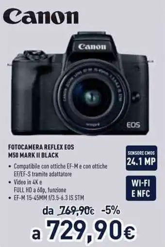Canon Fotocamera Reflex E0S M50 Mark II Black