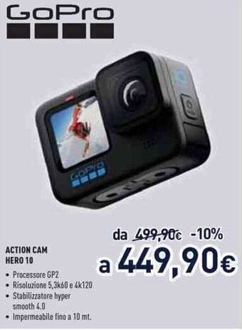 Unieuro GoPro Action Cam hero 10 offerta