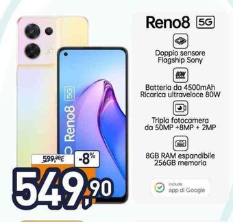 Unieuro Oppo Reno8 5G offerta