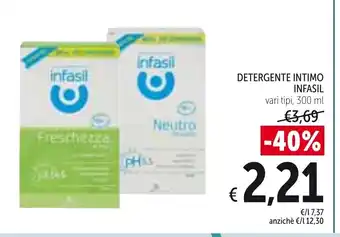 Spazio Conad Infasil Detergente Intimo 300ml offerta