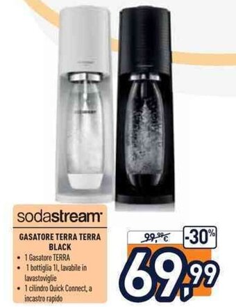 Unieuro sodastream Gasatore Terra Terra Black offerta