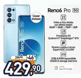 Unieuro Oppo Reno6 Pro 5G offerta