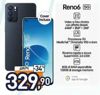 Unieuro Oppo Reno6 5G offerta