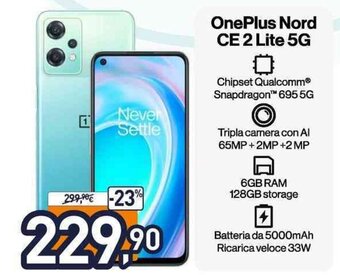 Unieuro OnePlus Nord CE 2 Lite 5G offerta