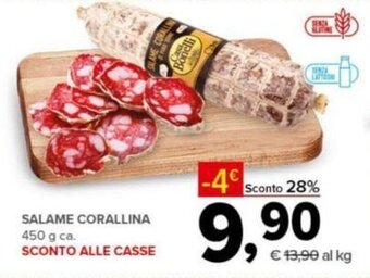 Todis Casa Bonelli Salame Corallina 450 g offerta