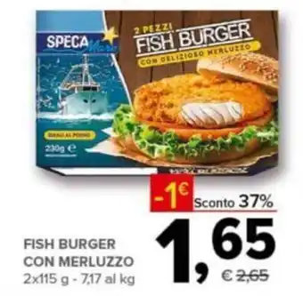 Todis Fish Burger con Merluzzo 2x115 g offerta