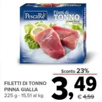 Todis PescaRe Filetti di Tonno Pinna Gialla 225 g offerta