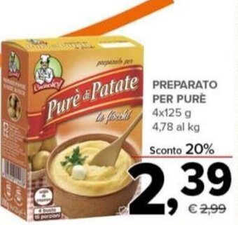 Todis Preparato per Purè 4x125g offerta