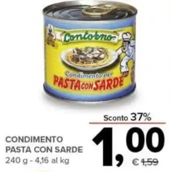 Todis Condimento Pasta con Sarde 240 g offerta