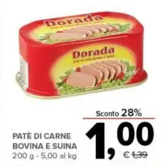 Dorada Patè di Carne Bovina e Suina 200 g