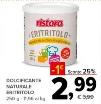 Ristora Eritritolo Dolcificante Naturale 250 g