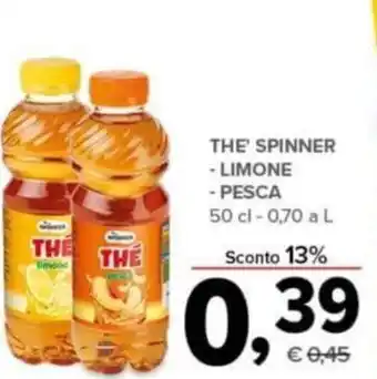 Todis Spinner Thè Limone/Pesca 50 cl offerta