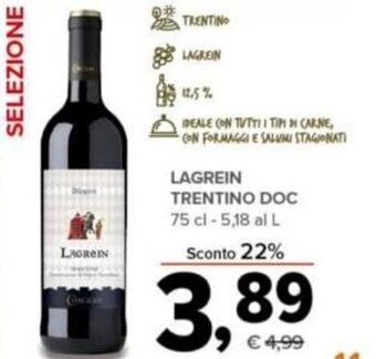 Todis Lagrein Trentino DOC 75 cl offerta