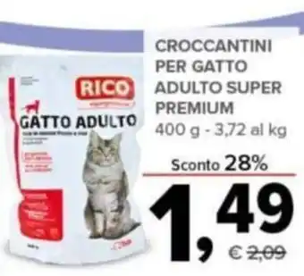 Todis Rico Croccantini per Gatto Adulto Super Premium 400 g offerta