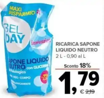 Todis Ricarica Sapone Liquido Neutro 2 L offerta