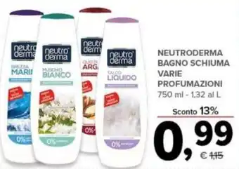 Neutroderma Bagno Schiuma varie profumazioni 750 ml