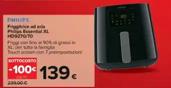 Philips Friggitrice ad aria Essential XL HD9270/70