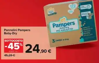 Carrefour Iper Pampers Baby-dry Pannolini offerta