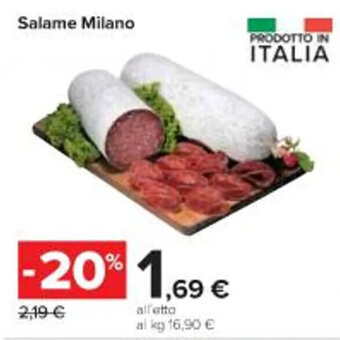 Carrefour Iper Salame Milano offerta