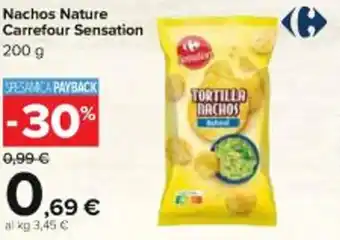 Carrefour Iper Carrefour Selection Nachos Nature 200 g offerta